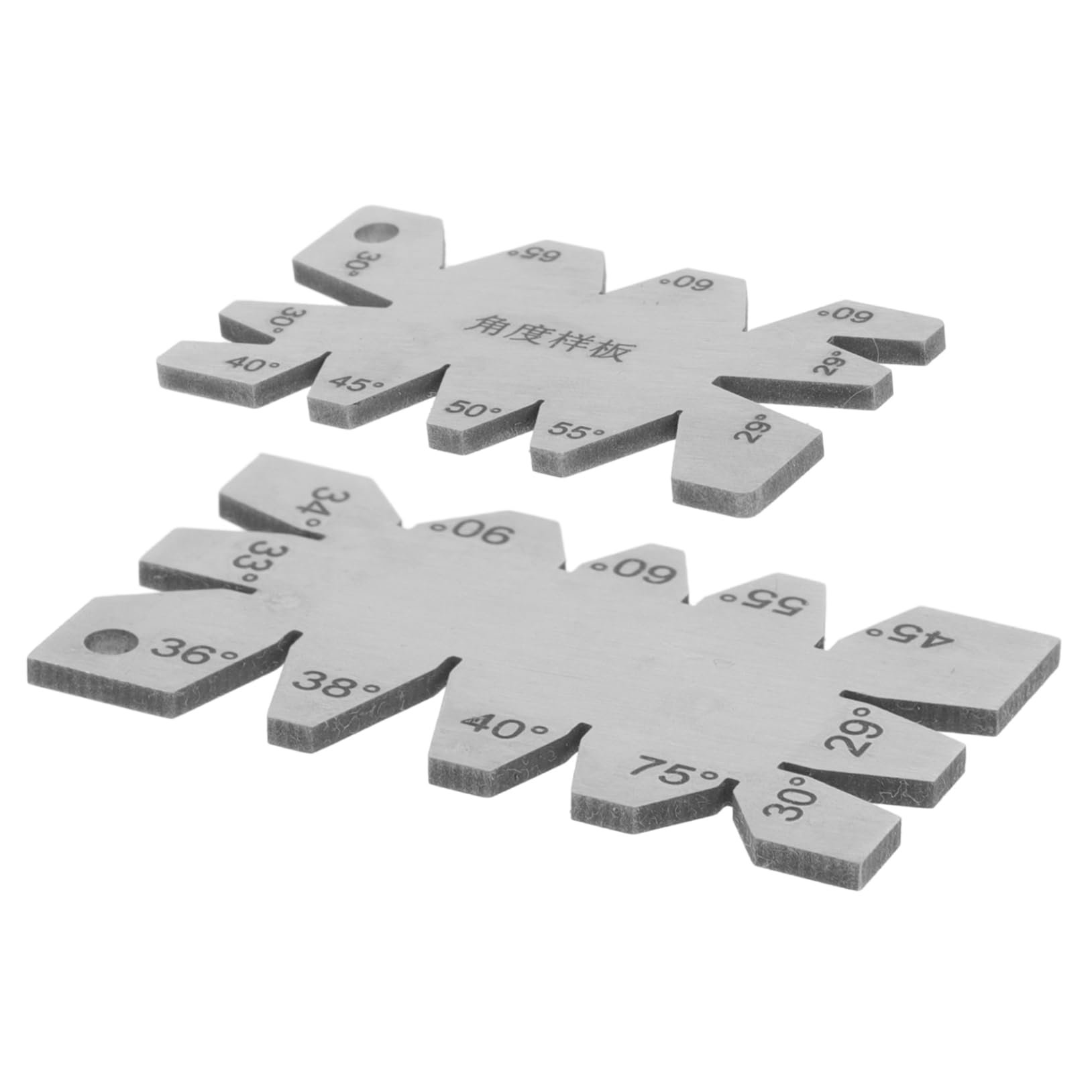 DOITOOL 2pcs Metal Angle Gauge Precision Woodworking Ruler Charcuterie Board Templates for Woodworking