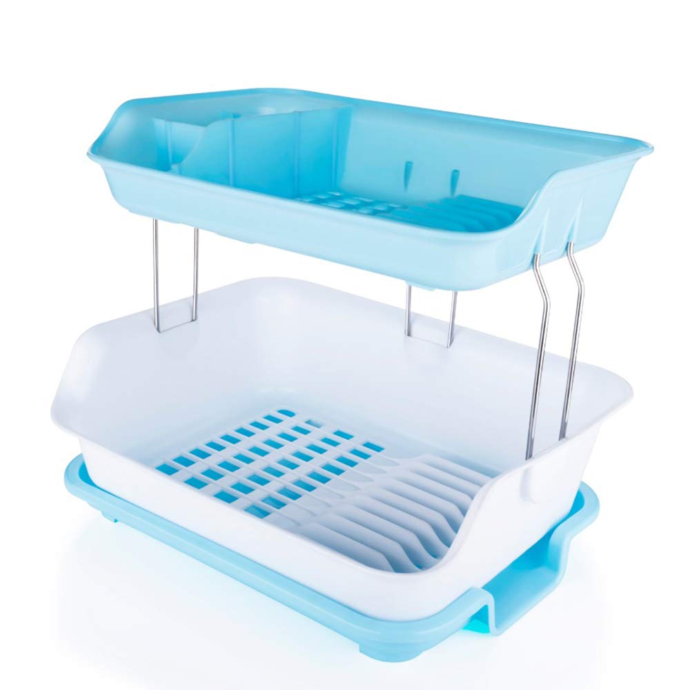 Buy Primelife Plastic 2 Layer Dish Drainer Rack Basket, Kitchen Sink