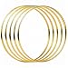 Metal Rings - for Dream Catcher, Macrame Supplies, Ring Napkin Holders. Gold Hoops by Better Crafts. (5, 8-Inch)