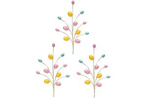 The Bridge Collection 4" Pastel Colored Easter Egg Picks and Sprays