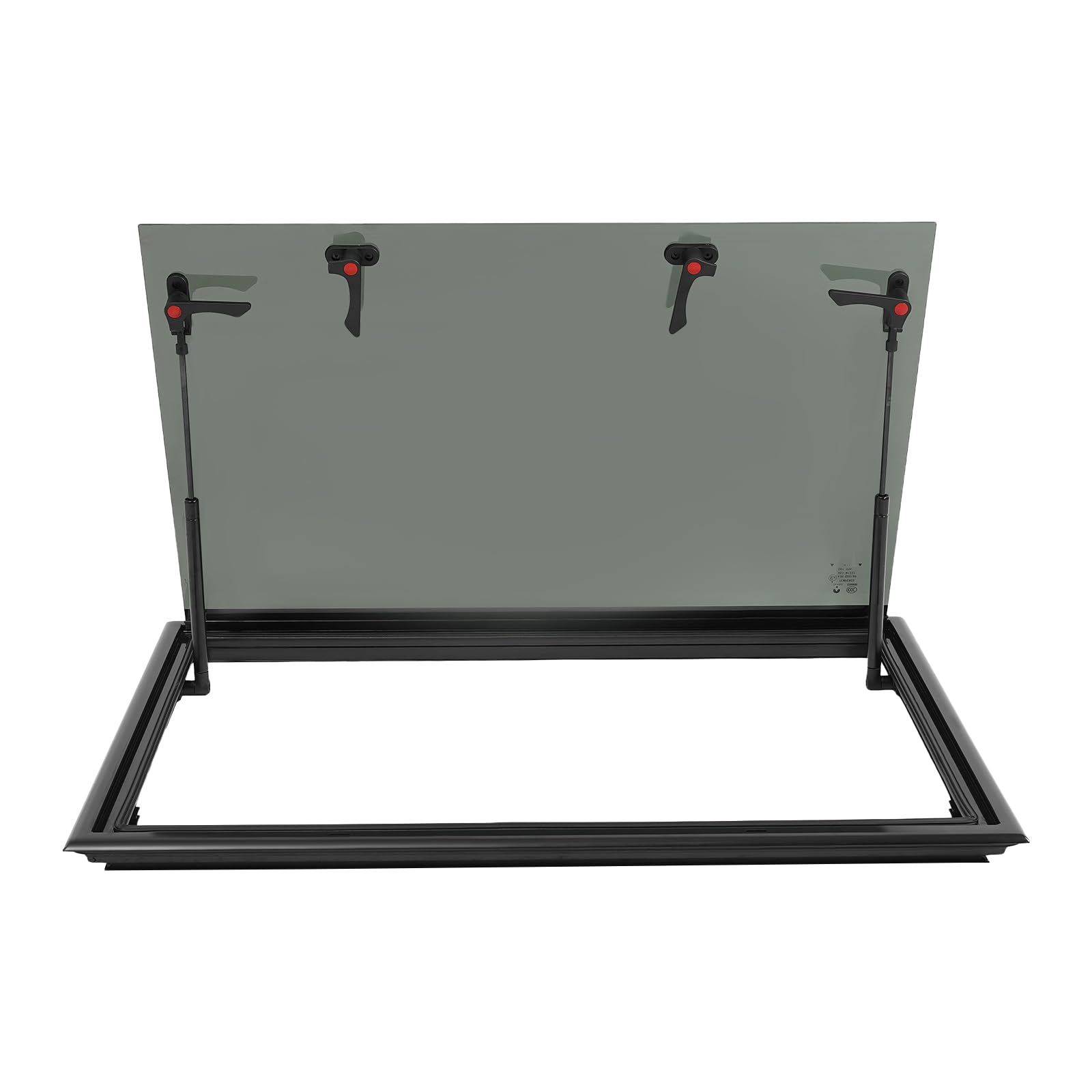 Finestra di esposizione per camper con tenda avvolgibile integrata e zanzariera, finestra laterale, finestra per camper e roulotte, furgoni e camper (800 x 500 mm)