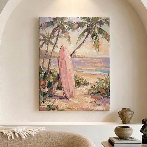 Lienzo de surf tropical para decorar y dar luz a paredes oscuras