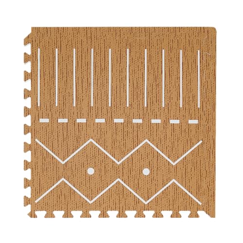 Image of Toddlekind Playmat - Premium Foam Playmat, 4 x 6 feet, 6 Tile Extra Thick Foam Floor Puzzle Mat for Babies/Toddlers Stylish, Non-Toxic, Odorless. Perfect for Tummy Time, Crawling, and Play. Ideal for Nursery and Playroom. 0m+