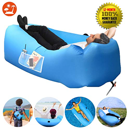 Inflatable Lounger, Air Sofa, Air Lounger, Air Couch, Inflatable Hammock Waterproof, Portable Included