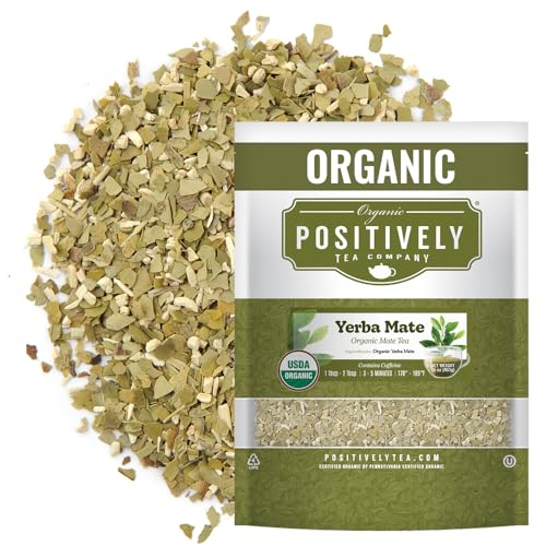 Image of Positively Tea, Organic Yerba Mate Tea, Loose Leaf, 16 Ounce