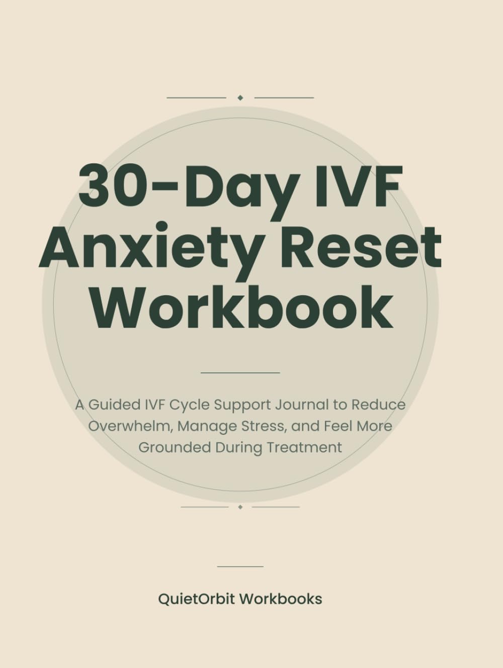30-Day IVF Anxiety Reset Workbook: A Guided IVF Cycle Support Journal to Reduce Overwhelm, Manage Stress, and Feel More Grounded During Treatment