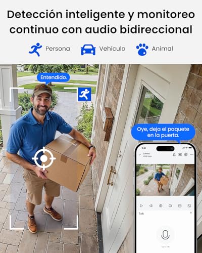 Miniatura 4 de Reolink Kit Camara Vigilancia WiFi Exterior 2K Home Hub Mini Lumus | WiFi 2,4/5GHz, Detección IA, Gestión Centralizada y Almacenamiento Local Gratis, Home Hub Mini, Lumus Kit 2 Cámaras