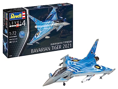 Revell Modellbausatz Eurofighter Typhoon - Bavarian Tiger - Maßstab 1:72 -...