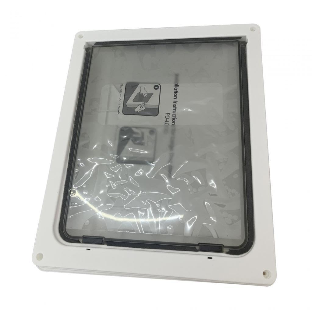 Puerta Plegable para Mascotas Duradera, de Una Sola Hoja, Fácil Instalación, Artículos para Mascotas, Cierre Automático, Puerta para Gatos Y Perros, G, 46x36CM