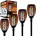 Produktbild LIONRUST® 4 Premium Solar Fackeln für außen und innen I Wetterfeste LED Solarfackeln für den Garten I Flackernde und kabellose Gartenfackeln