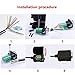 SinLoon DB9 Connector Adapter RS232 Serial Port D-SUB Adapter Plate Breakout Board Solder-Free (1-Pair Male+Female with Screwdriver, Black Rubber Core, Long Bolts)