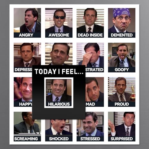 The Office Mood Magnet The Office Merchandise & Gifts for TV Show Fans Michael Scott Mood Tracker Fridge Magnet Today Im Feeling...