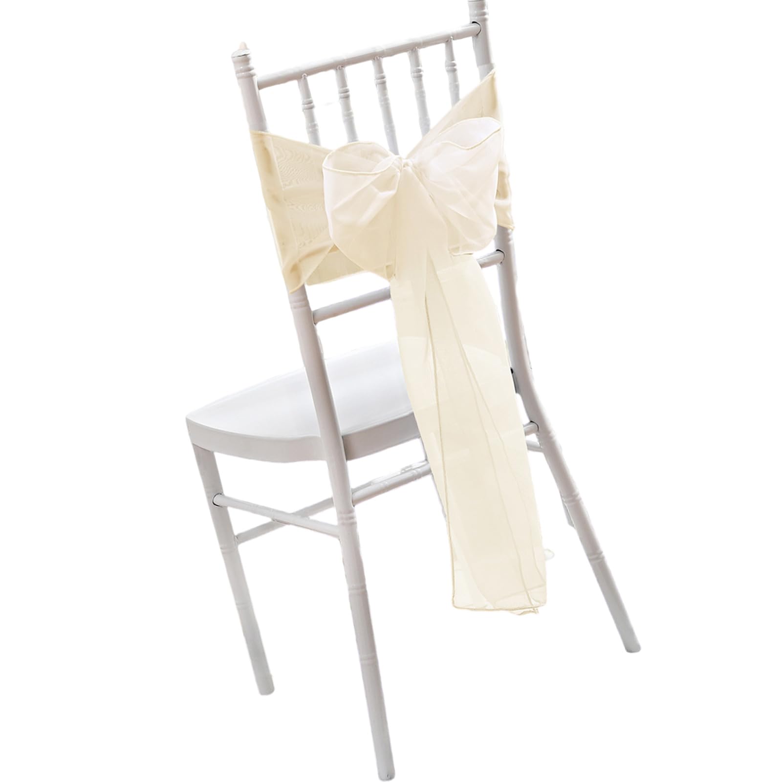 Elnwnnkc Beautiful Chair Sash Bows For Elegant Wedding Decors Simple Installation For Refines Event Atmospheres Chair Covers Wedding Sash