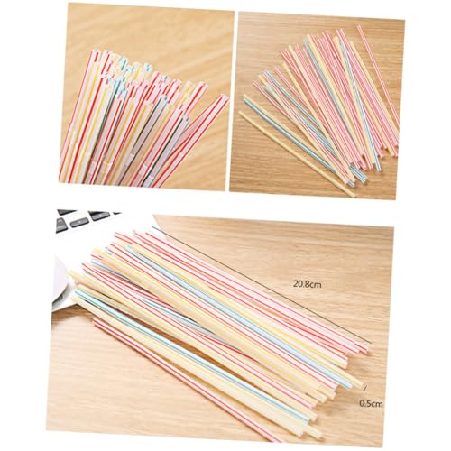 600 pitillos plásticos flexibles para fiesta 20.8 cm miniatura 2