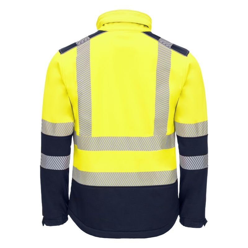 Nitras Kurtka softshellowa MOTION TEX VIZ 7172, żółta/granatowa, rozmiar 5XL