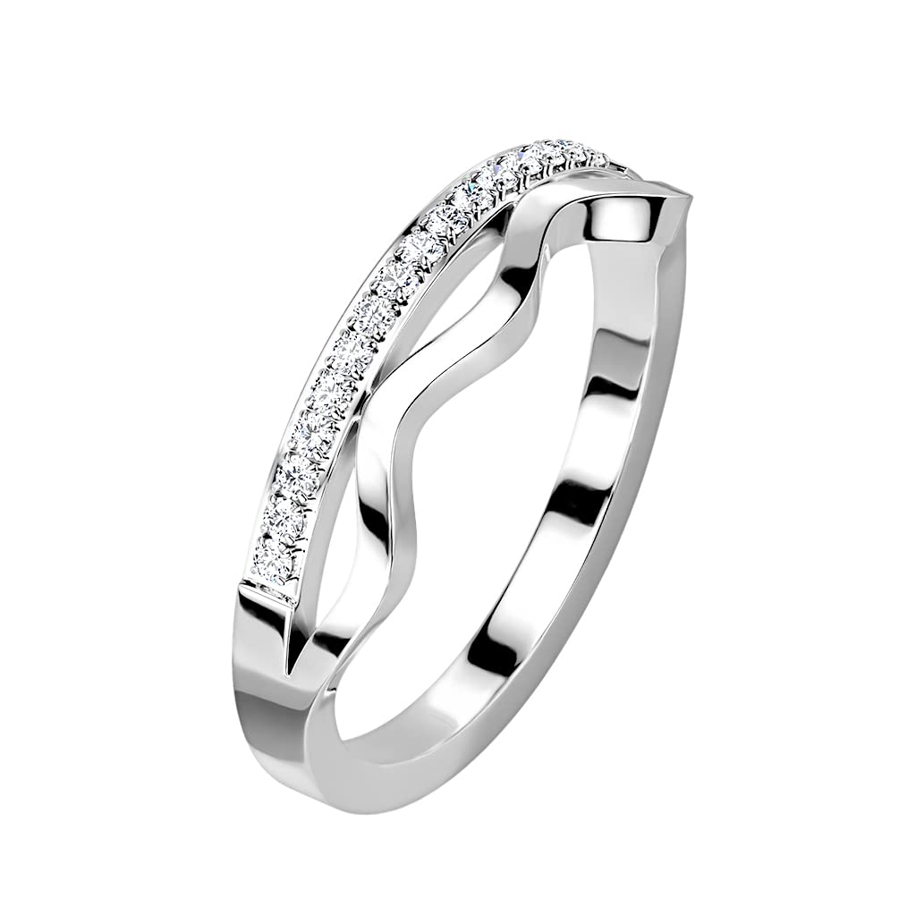 Damen Ring Mit Zirkonia 585 Rotgold Verlobungsring Kaufen - Schmuck