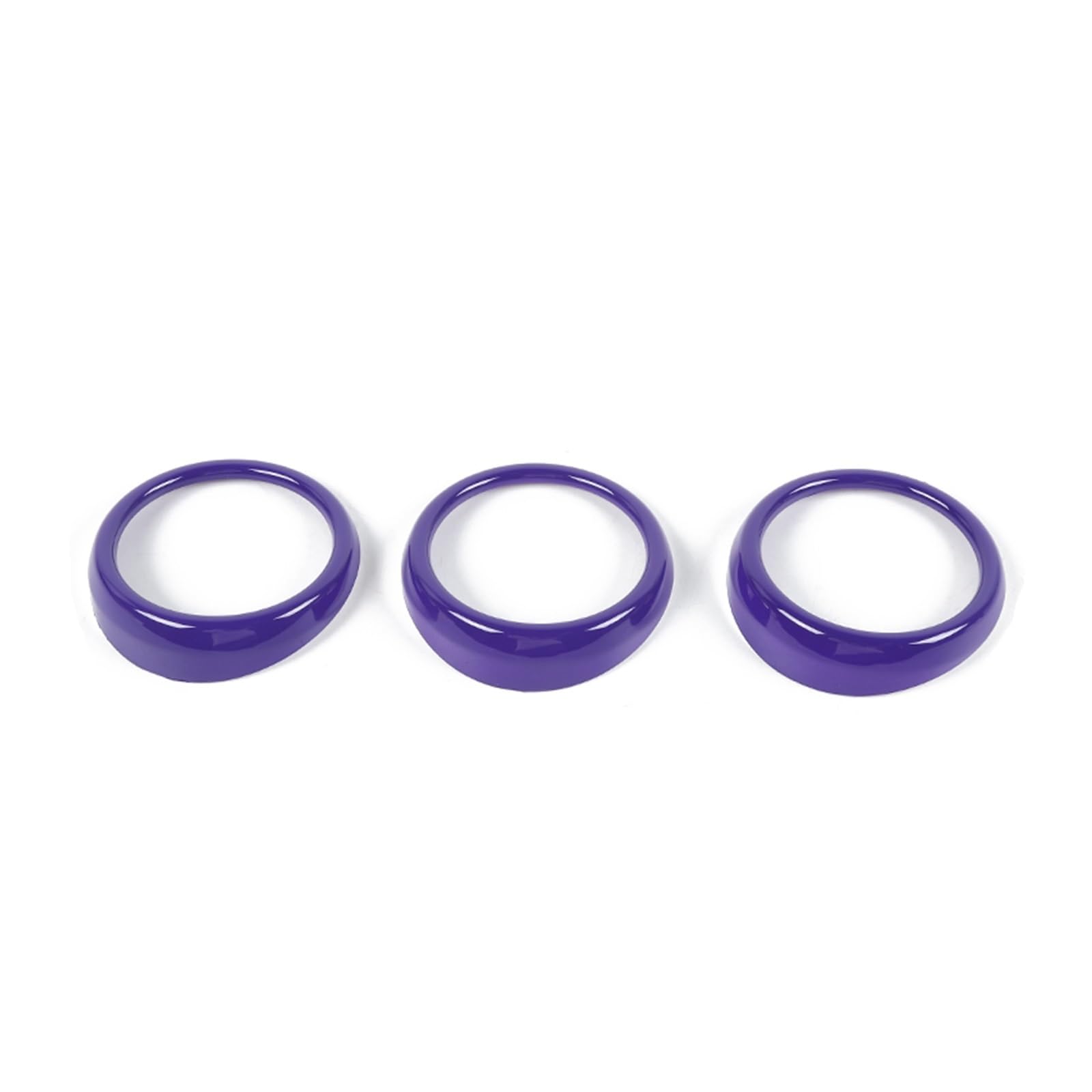for Mustang 2015-2023 Dashboard Air Condition Vent Outlet Decoration Cover Stickers Car Interior Mouldings(Purple)