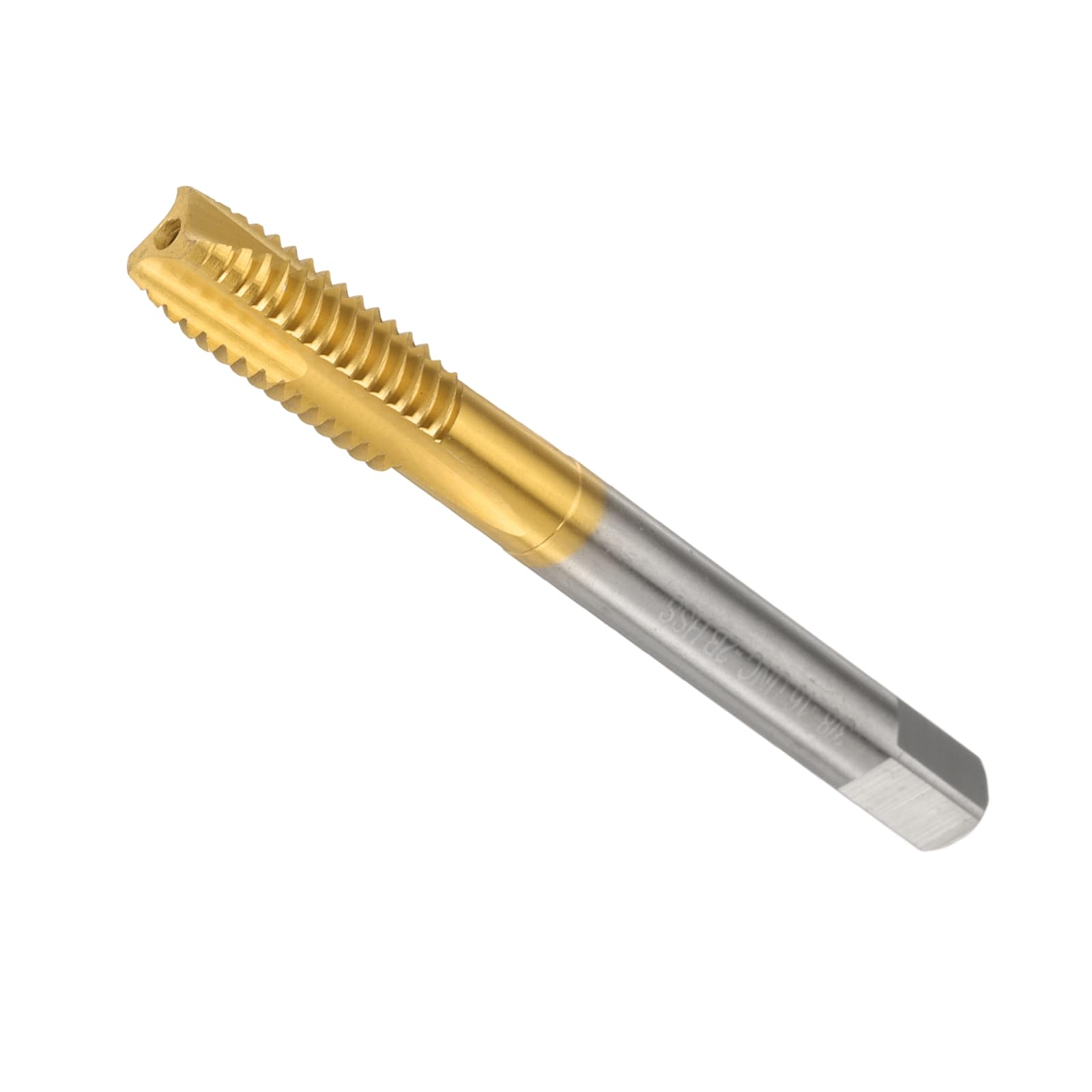 QUARKZMAN 3/8-16 UNC B2 Punta a Spirale per Filettare, Maschio per Filettatura a Vite, Utensile per Filettare Rivestito in Titanio in Acciaio ad Alta Velocità 6542