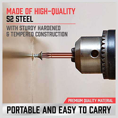 Torx Screwdriver Bit Set - 24-Piece Tamper Resistant Star Bits Set, Torx Security Bit Set, 1-Inch And 2.3-Inch Long T5-T40 Temper Proof Torx Bit Set #TOP5