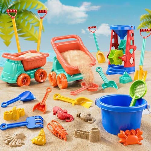 Jouets de plage pour enfants avec kit de château de sable d'été