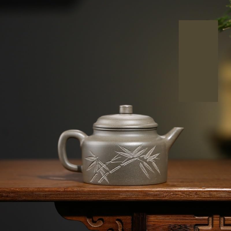 Tetera China Retro Morada, Exquisita y Duradera, para Oficina, con diseño Floral, Ideal para té Negro, té Verde y té oolong.