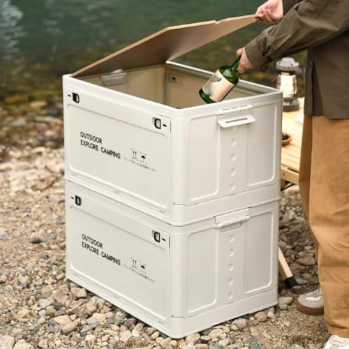 Boîte de rangement de voiture transformable en table de camping pliante L