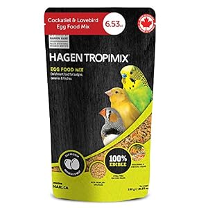 Tropimix Egg Food Mix Enrichment Food for Budgies, Canaries & Finches – 185 g (6.53 oz)