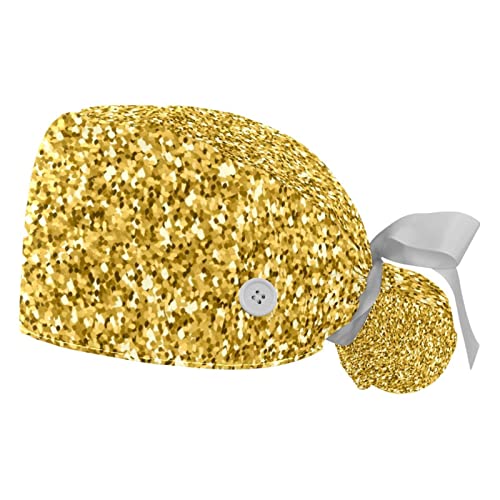 Casquettes de travail JDEZ unisexes ajustables avec bandeau de transpiration motif jaune