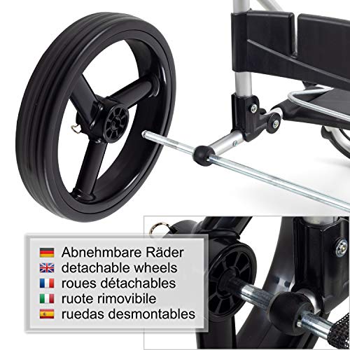 SparSet: Andersen Einkaufstrolley Royal XXL und 43 Liter Einkaufstasche Vektor grau mit Kühlfach & Fahrrad… – Bild 6