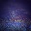 Deep Blue with Gold Shimmering Orbs of Light