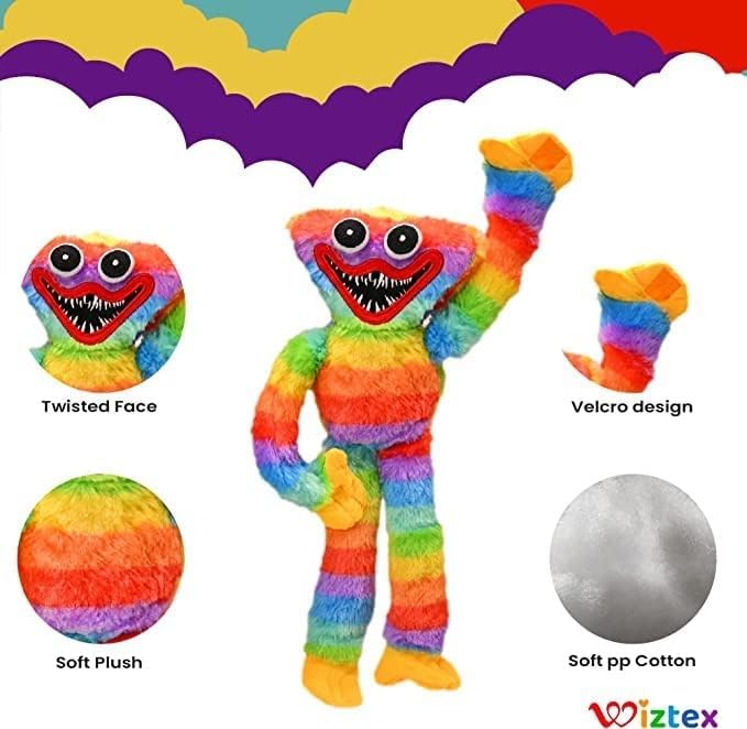 Peluche Hagi Wagi De 40 Cm Arcoíris | Suave Y Esponjoso | Juguete De Terror Para Niños Y Fans De YouTube