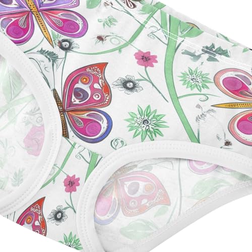 Toddler Underwear Custom 2t Cotton Cute Panties Girl Aesthetic Undies Kids Briefs Vibrant Colorful Butterflies4