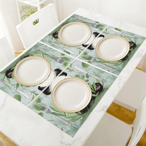 Sets de table panda infroissables et faciles à nettoyer pour protéger votre mobilier - 6