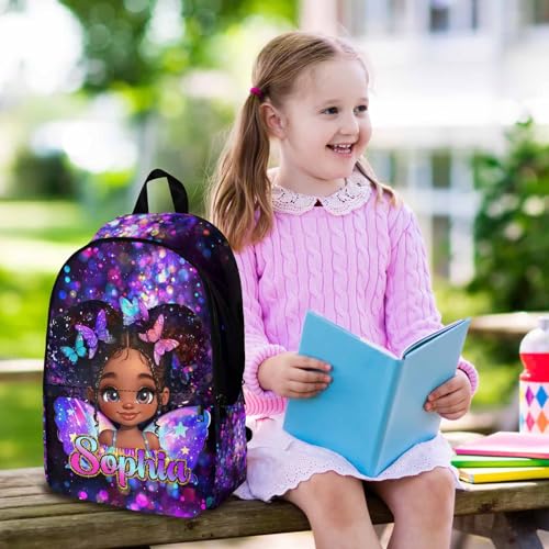 Personalized Cute Princess Backpack with Lunch Box Set, Custom Name School Bags for Girls, Back to School Customized Backpacks for Girl, Customized Kids Backpack2