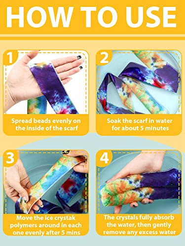 Image of 10 Pcs Cooling Neck Wraps Ice Bandanas