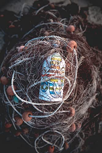 Frantoio Muraglia, Oktopus Pop Art Keramikgefäß mit Nativem Olivenöl Extra, 500ml, mittelfruchtiger Essenz, handgefertigt und handbemalt von unseren apulischen Kunsthandwerkern