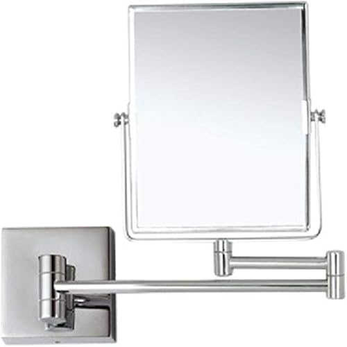 Miniatura 1 de Nameeks AR7721-CR-5x Glimmer - Espejo de maquillaje montado en la pared con aumento de doble cara 5x, cromado