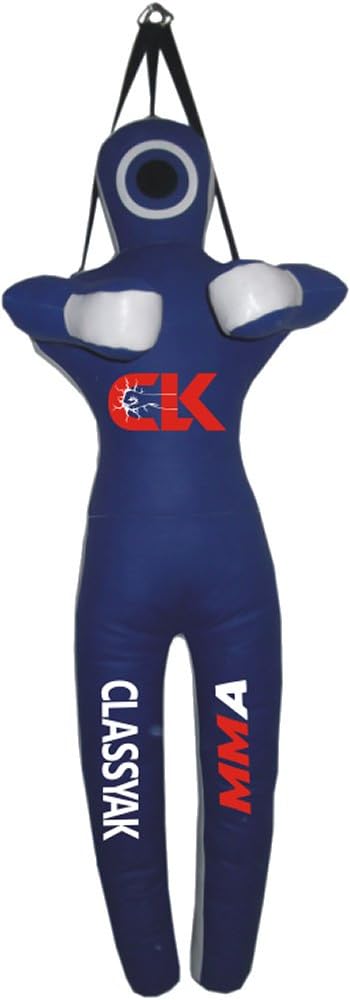Classyak MMA Martial Arts Grappling Dummy Blue Jiu Jitsu Punching Bag - Unfilled