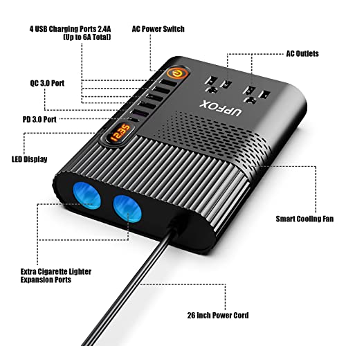 Tire Inflator Portable Air Compressor 2x Fast Air Pump for Car Tires Cordless 150psi Electric Air Pump with Led Light for Car Bike