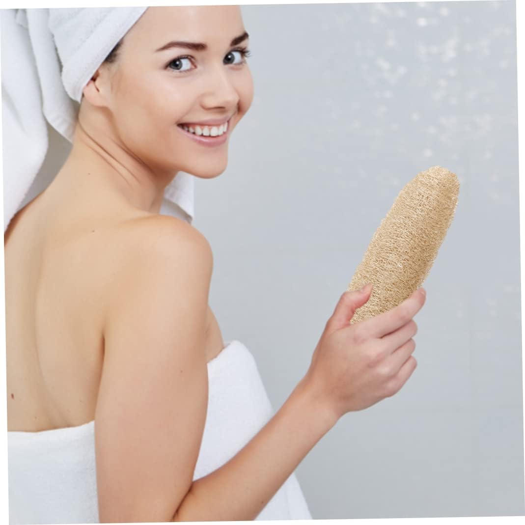 Natural Loofah Sponge Exfoliating Body Back Scrubber Bath Skin Cleaner Brush for Shower 3PCS Bath Loofah,Natural Loofah Sponge,Loofah Back Scrubber,Body Exfoliating Scrubber,Body Loofah : Beauty & Personal Care