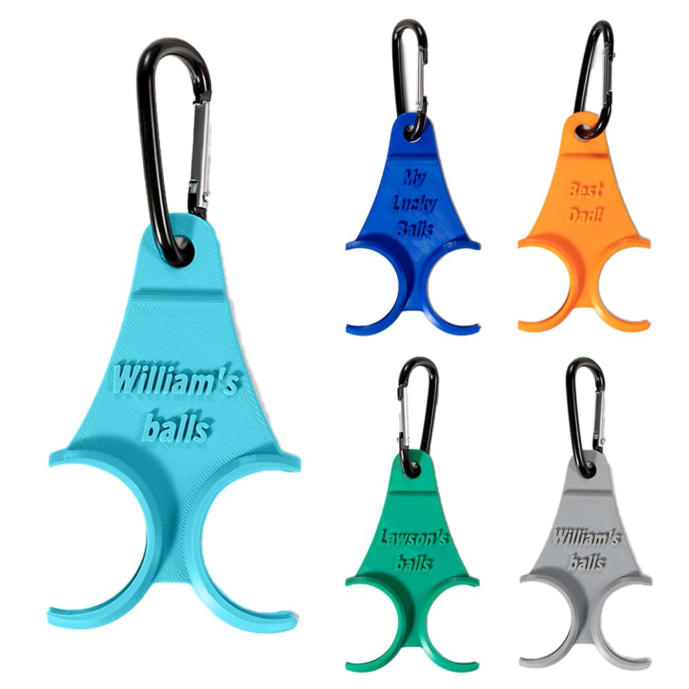 Custom Name Golf Holder for Bag Golf Tee Holder Personalized 3D Golf Holder Golf Gifts for Men Golfing Accessories for Men