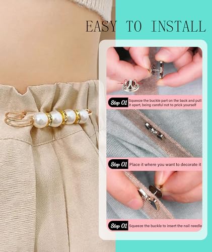 Image of 65 PCS Diy Charms For Socks - Safety Brooches And Pins For Women, Rhinestone Junk Charms Accessories For Shoes Bags Clothes