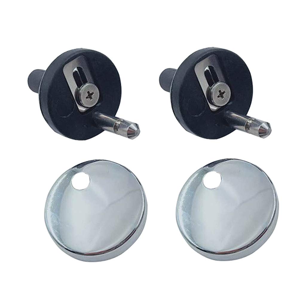 Charnière de siège de toilette à dégagement rapide en acier inoxydable Lot de 2