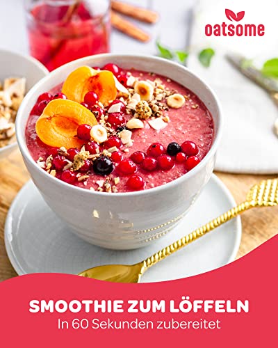 OATSOME® Smoothie Bowls Probierpaket I Neuer Inhalt | 15x50g Portionsbeutel | 100% Natürlich, Vegan & Ohne Zuckerzusatz | Frühstück | Gefriertrocknung | Zum Mitnehmen & Testen