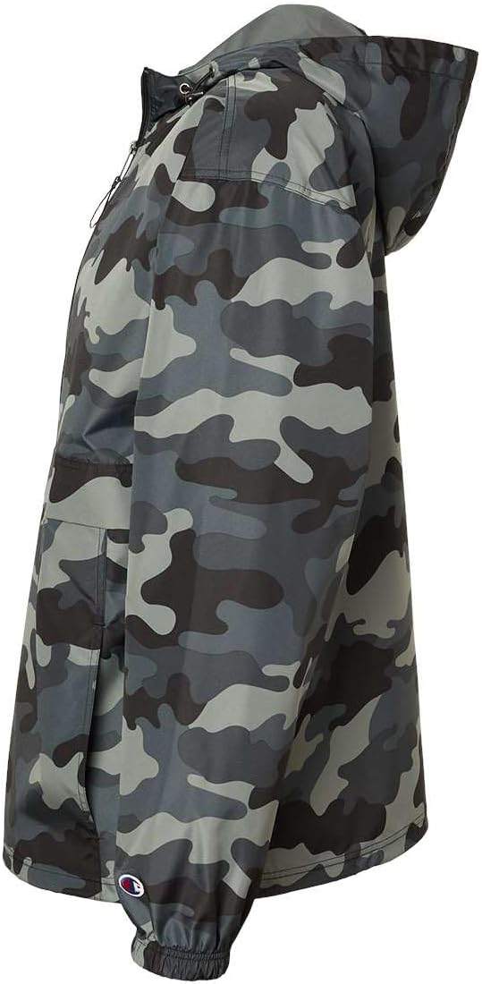 Champion CO200 Men's Hooded Packable Quarter-Zip Jacket, Lightweight Wind & Water-Resistant Pullover with Adjustable Hood - Image 6