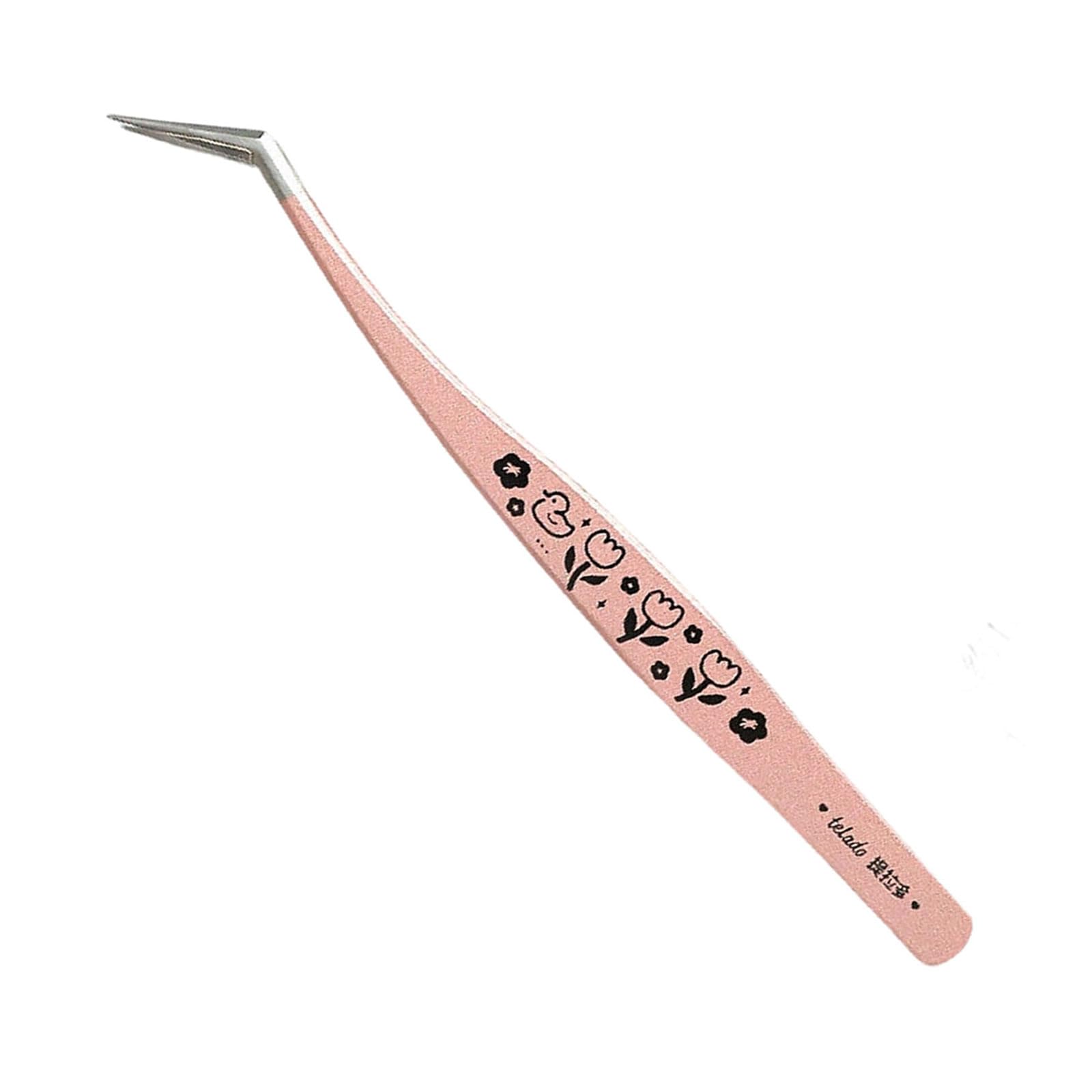 Scrapbooking Tweezers with Bent Tip 13cm Stainless Steel Tweezers for Sticker Placement Journaling Decoration Scrapbooking