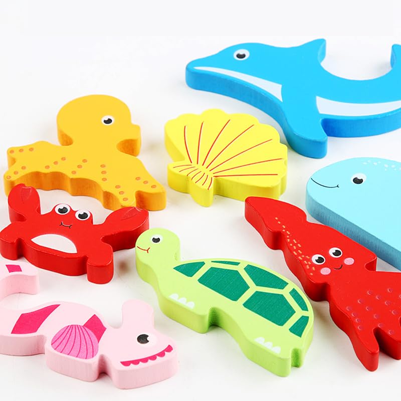 Amazon.co.jp: 木製パズル 動物 乗り物 知恵の板 型はめパズル 型はめ