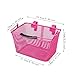 predolo Front Handlebar Basket for Kids Bicycle, Storage Carrier for Cycling, Pink