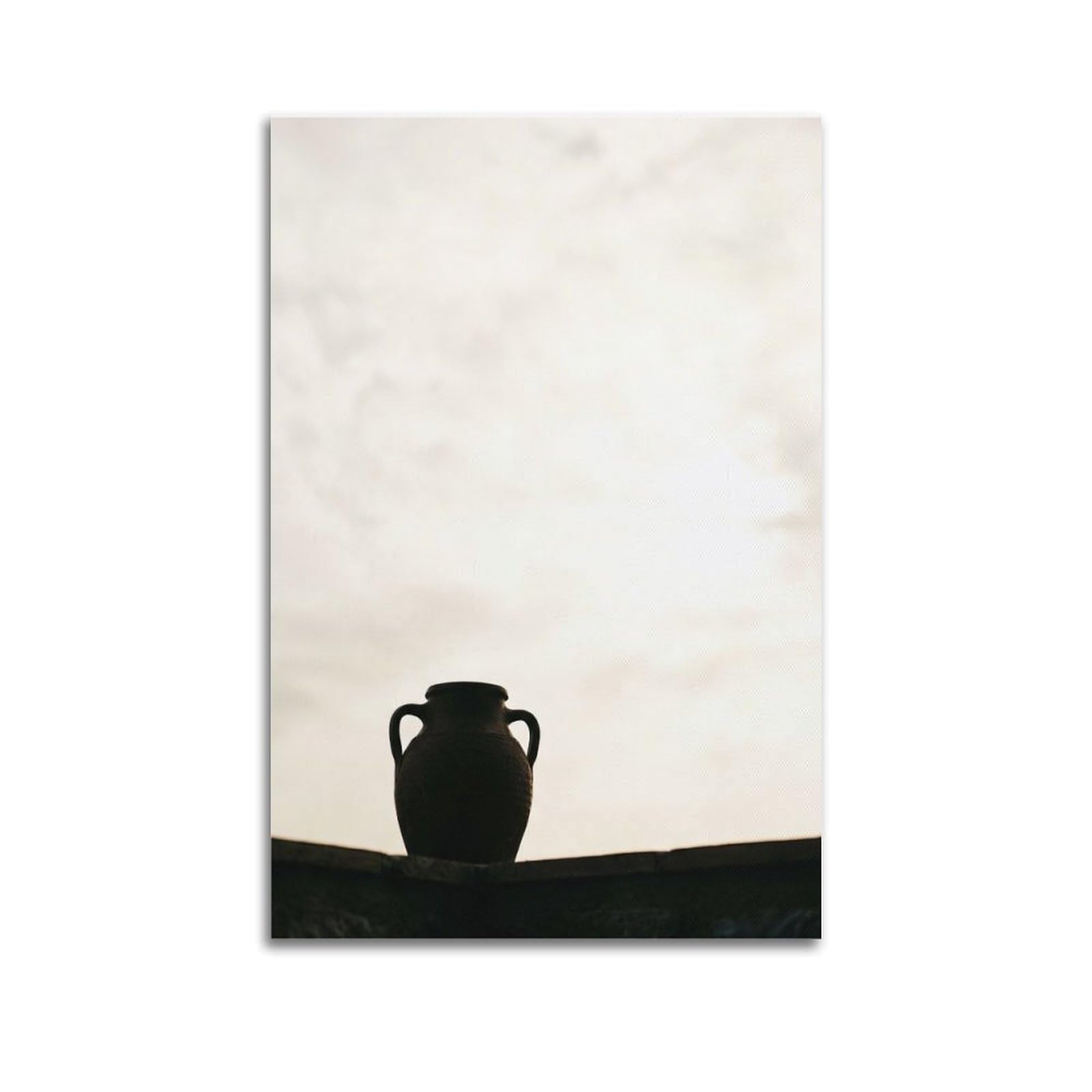 FQNYR Mediterranean Life Photo Vessel Silhouette Poster Painting Canvas Wall Art Print16x24inch(40x60cm) Unframe-style
