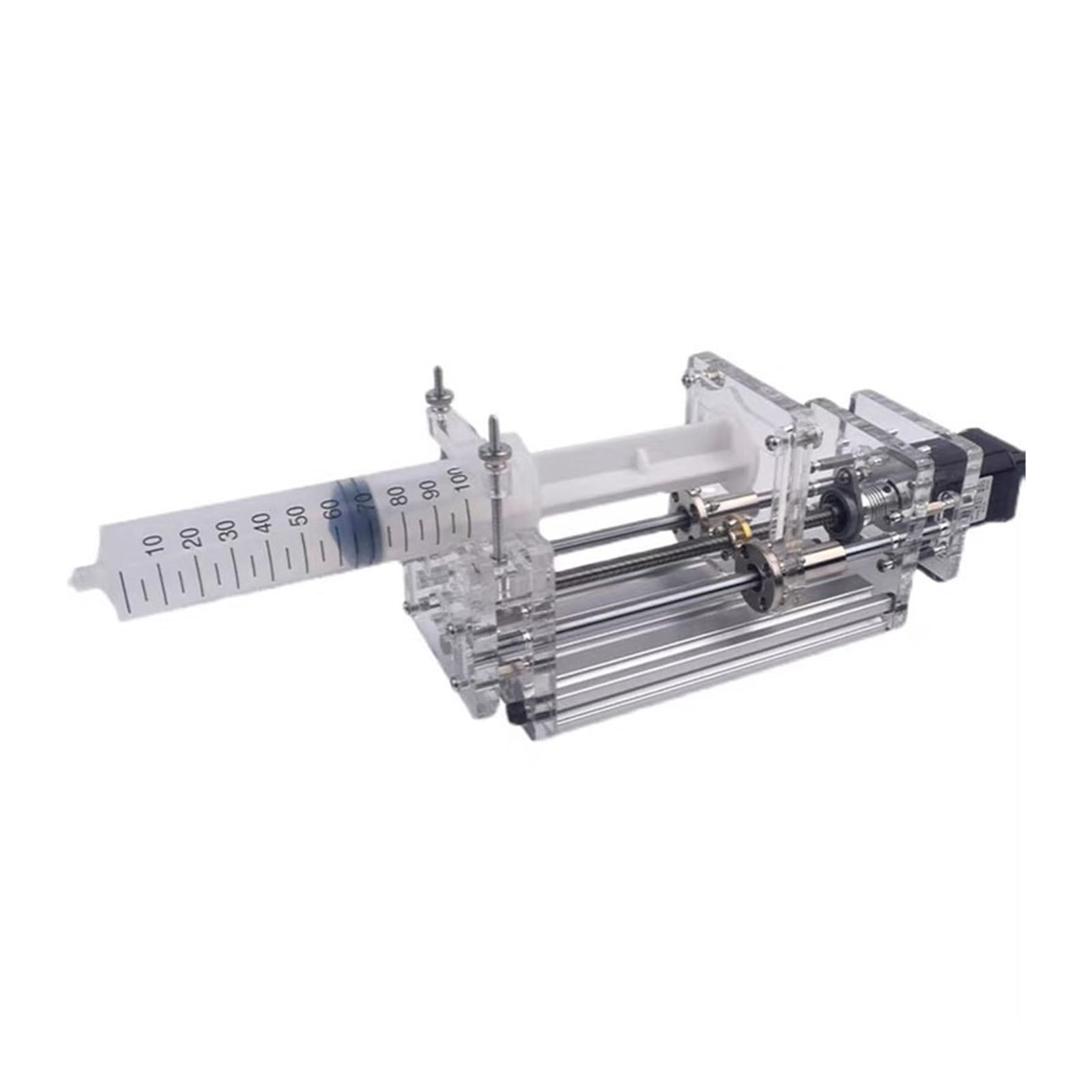 Bomba de jeringa micro laboratorio 1-150 ml, bomba inyección eléctrica precisión escritorio, propulsión, dispensador pegamento líquido, CC 12 V Para uso de bricolaje(B)